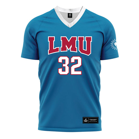 LMU - NCAA Men's Soccer : Quinn Galvin - Blue Soccer Jersey-0