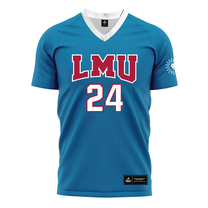 LMU - NCAA Men's Soccer : Anthony Boyadjian - Blue Soccer Jersey-0