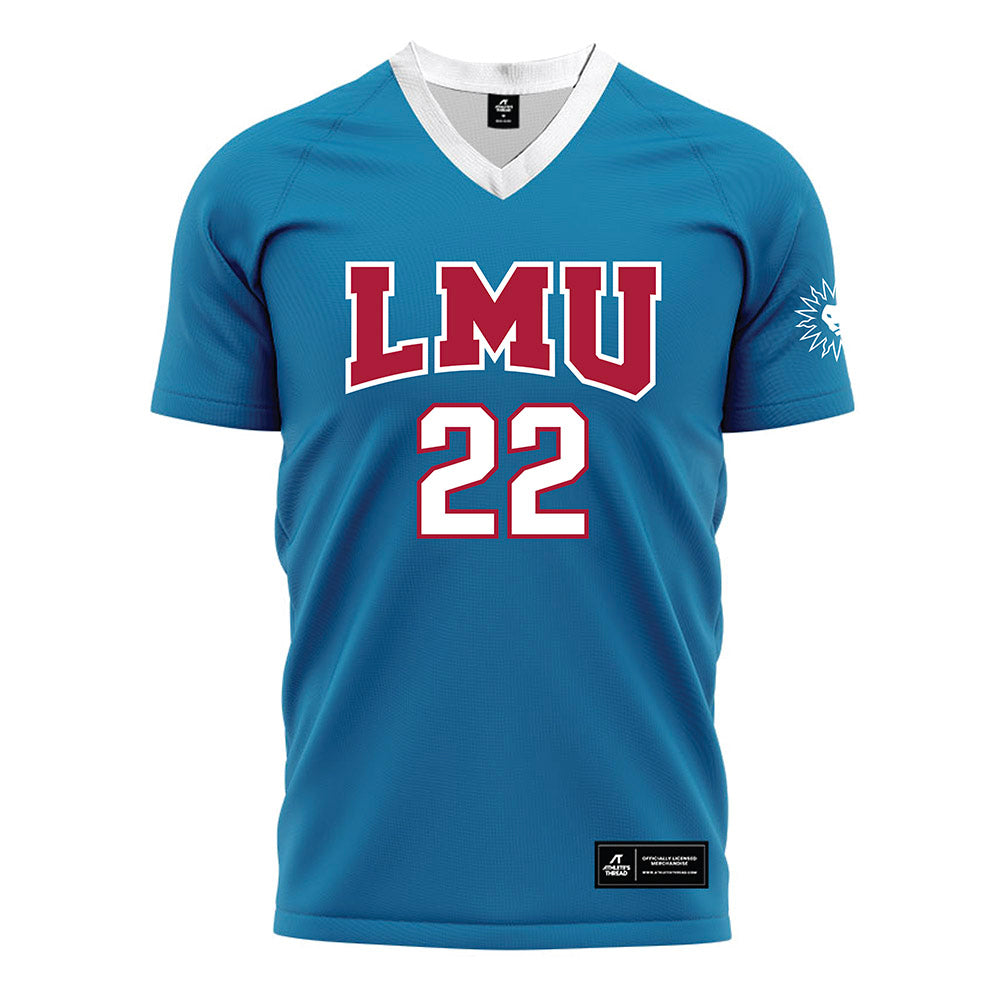 LMU - NCAA Men's Soccer : Ky Mani Dade - Blue Soccer Jersey-0