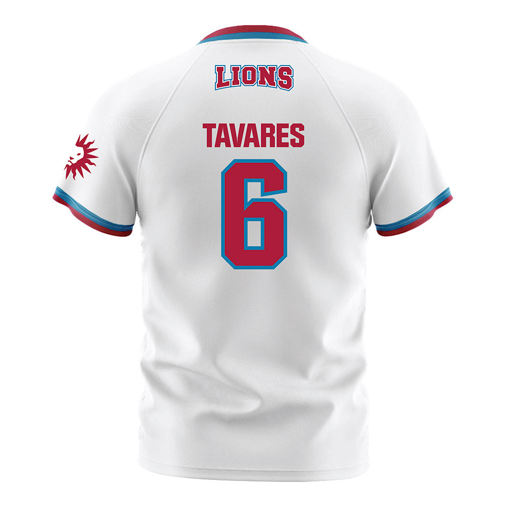 LMU - NCAA Men's Soccer : Hugo Tavares - White Soccer Jersey-1