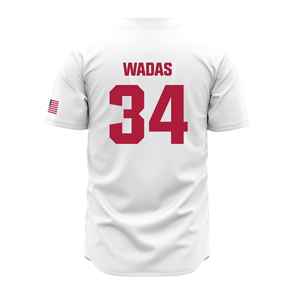 LMU - NCAA Baseball : Zach Wadas - White Jersey-1