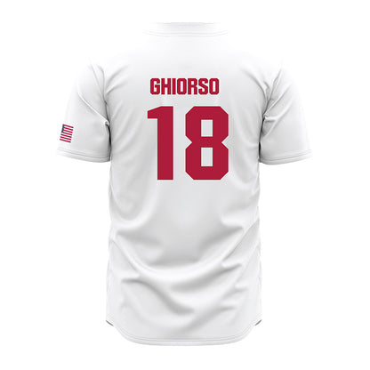 LMU - NCAA Baseball : Dj Ghiorso - White Jersey-1