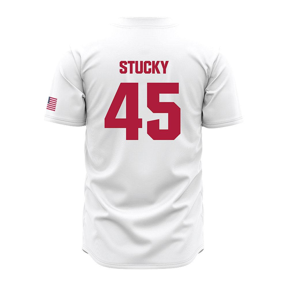 LMU - NCAA Baseball : Cole Stucky - White Jersey-1