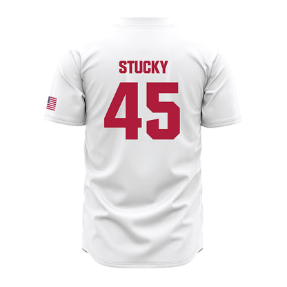 LMU - NCAA Baseball : Cole Stucky - White Jersey-1