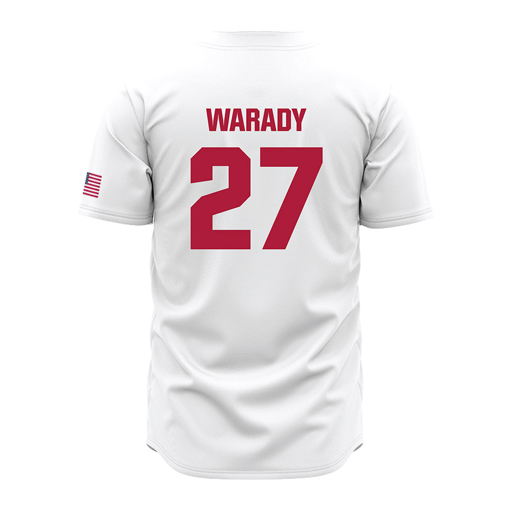 LMU - NCAA Baseball : Tanner Warady - White Jersey-1