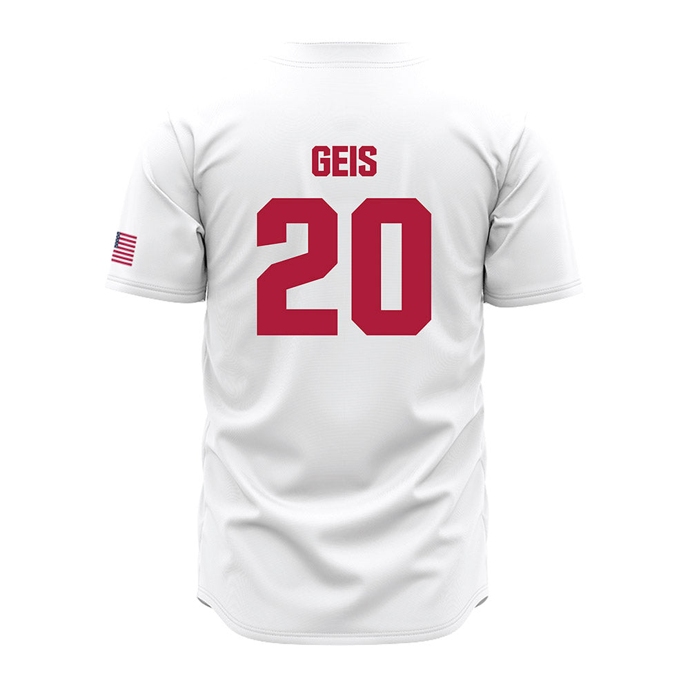 LMU - NCAA Baseball : Jake Geis - White Jersey-1