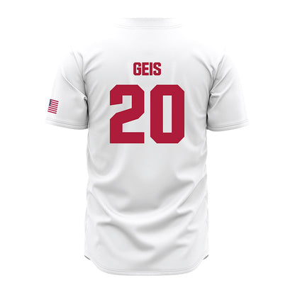 LMU - NCAA Baseball : Jake Geis - White Jersey-1