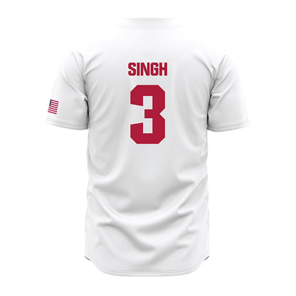 LMU - NCAA Baseball : Dylan Singh - White Jersey-1