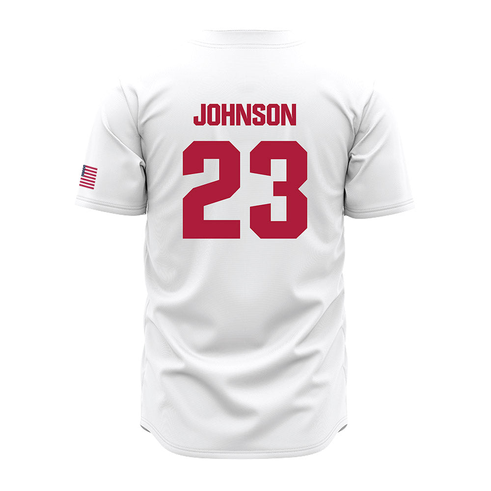 LMU - NCAA Baseball : Jonah Johnson - White Jersey-1