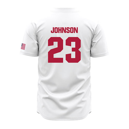 LMU - NCAA Baseball : Jonah Johnson - White Jersey-1