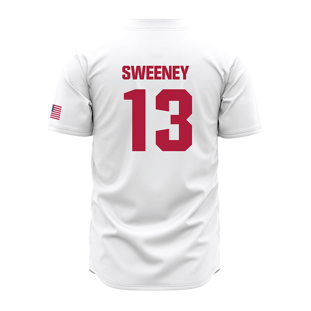 LMU - NCAA Baseball : Caleb Sweeney - White Jersey-1