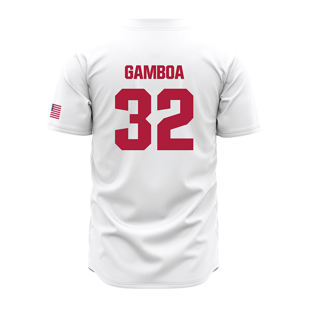 LMU - NCAA Baseball : Alex Gamboa - White Jersey-1