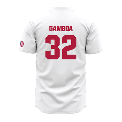 LMU - NCAA Baseball : Alex Gamboa - White Jersey-1