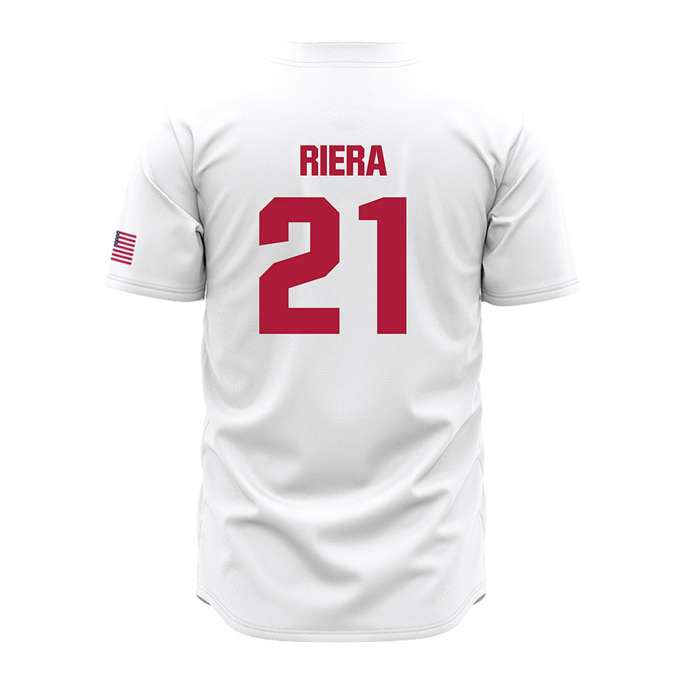 LMU - NCAA Baseball : Niko Riera - White Jersey-1