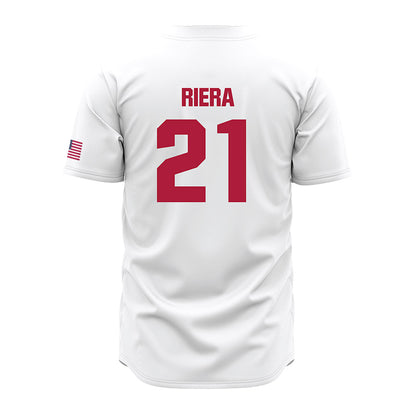 LMU - NCAA Baseball : Niko Riera - White Jersey-1