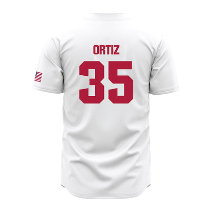 LMU - NCAA Baseball : Jordan Ortiz - White Jersey-1