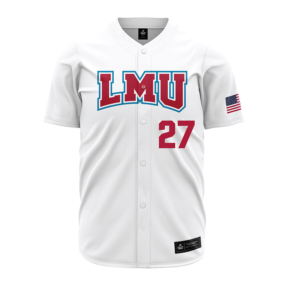 LMU - NCAA Baseball : Tanner Warady - White Jersey-0