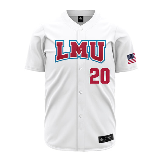LMU - NCAA Baseball : Jake Geis - White Jersey-0