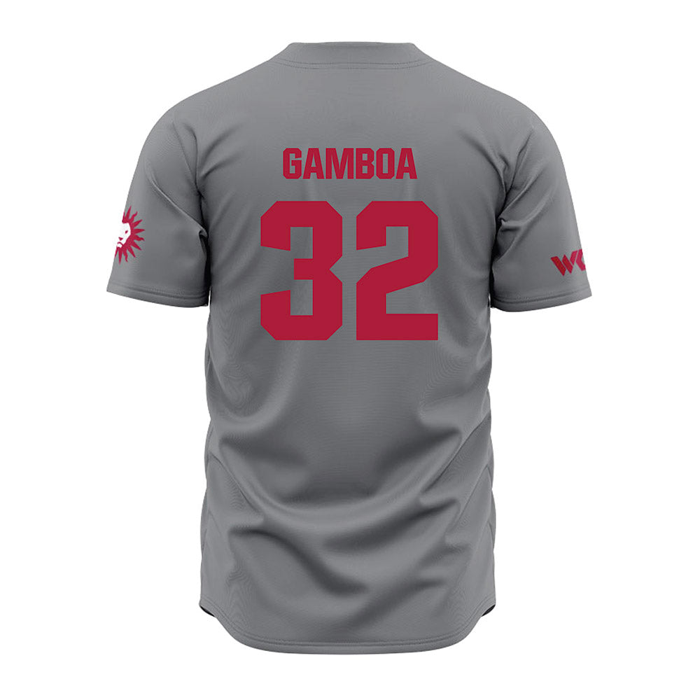 LMU - NCAA Baseball : Alex Gamboa - Grey Jersey-1