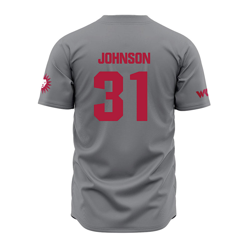LMU - NCAA Baseball : Alec Johnson - Grey Jersey-1