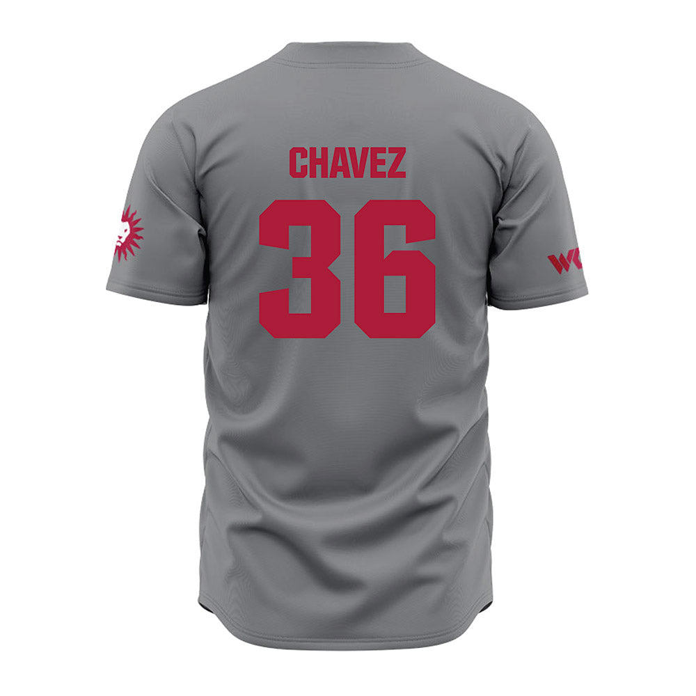 LMU - NCAA Baseball : Alex Chavez - Grey Jersey-1
