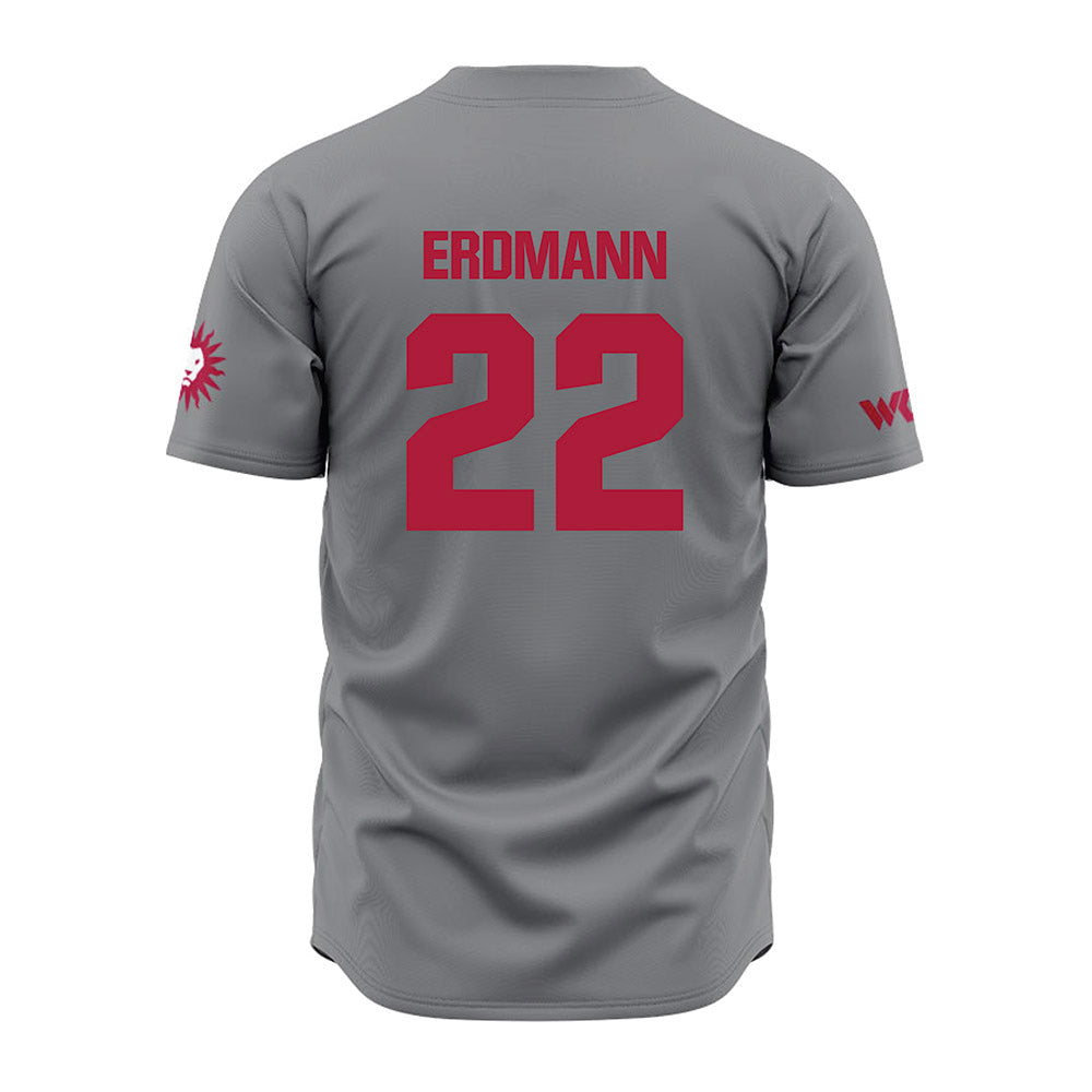 LMU - NCAA Baseball : Eric Erdmann - Grey Jersey-1