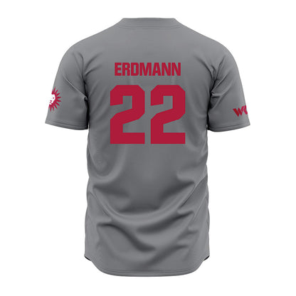 LMU - NCAA Baseball : Eric Erdmann - Grey Jersey-1