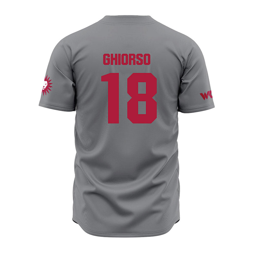 LMU - NCAA Baseball : Dj Ghiorso - Grey Jersey-1