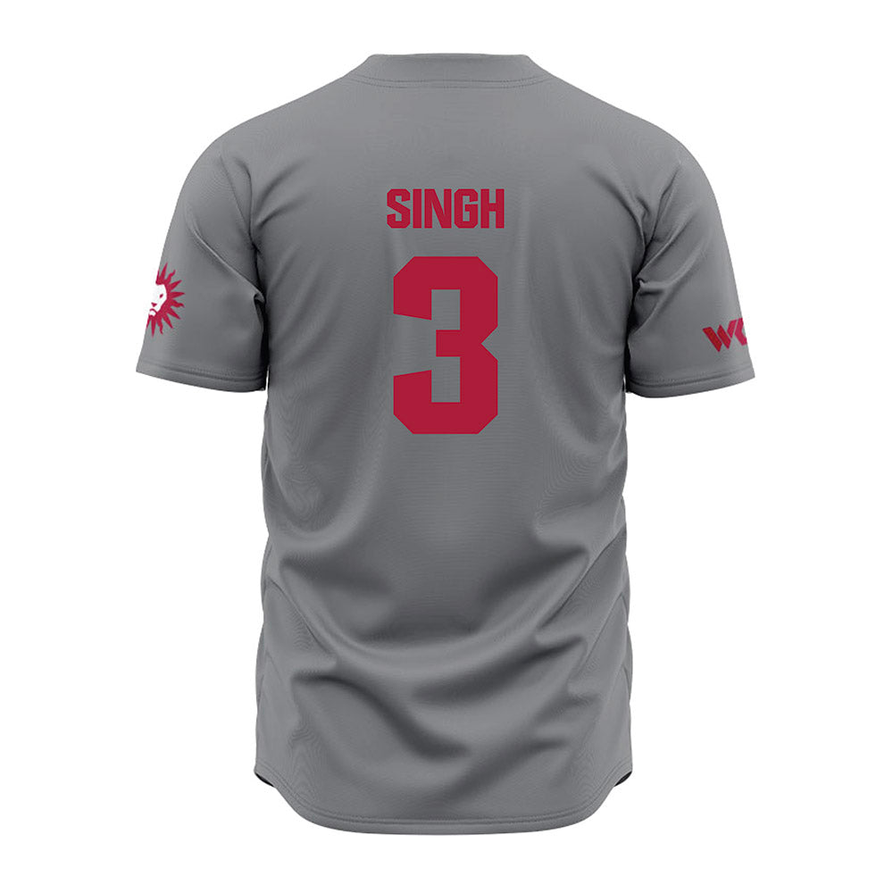 LMU - NCAA Baseball : Dylan Singh - Grey Jersey-1