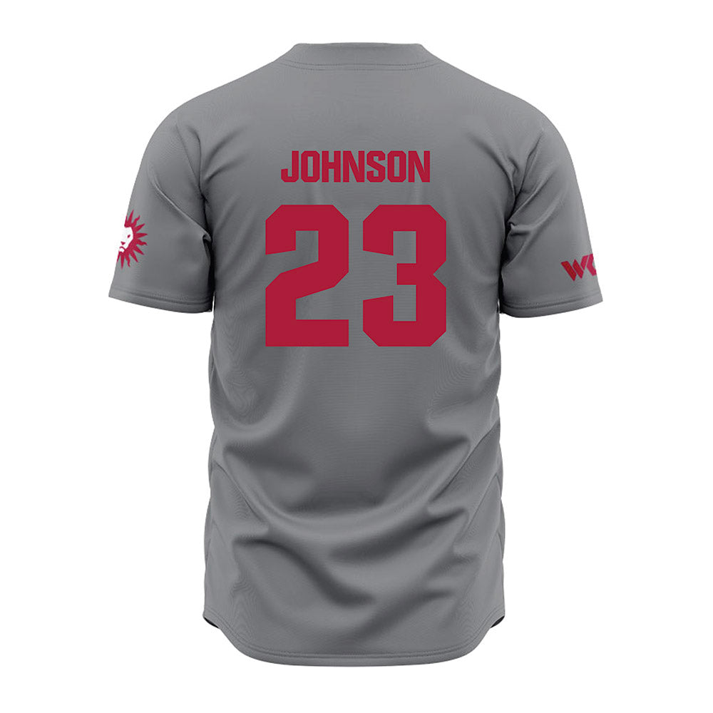 LMU - NCAA Baseball : Jonah Johnson - Grey Jersey-1