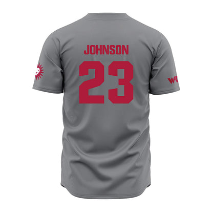LMU - NCAA Baseball : Jonah Johnson - Grey Jersey-1