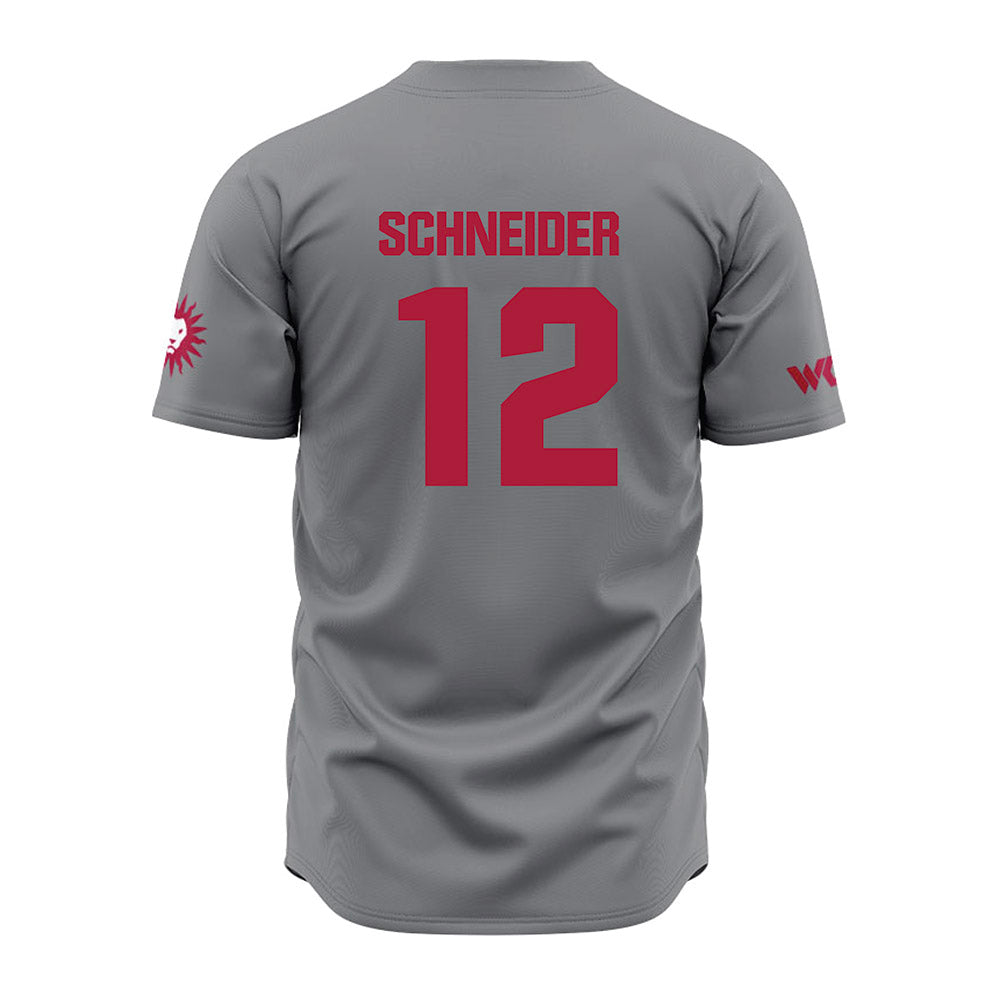 LMU - NCAA Baseball : Max Schneider - Grey Jersey-1