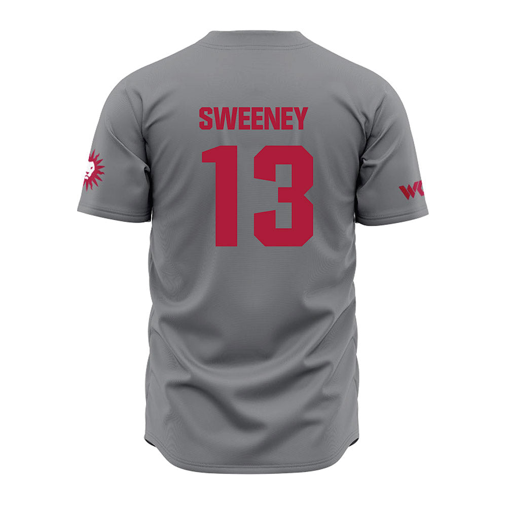 LMU - NCAA Baseball : Caleb Sweeney - Grey Jersey-1