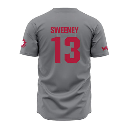 LMU - NCAA Baseball : Caleb Sweeney - Grey Jersey-1