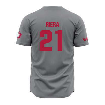 LMU - NCAA Baseball : Niko Riera - Grey Jersey-1