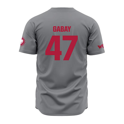LMU - NCAA Baseball : Lucas Gabay - Grey Jersey-1
