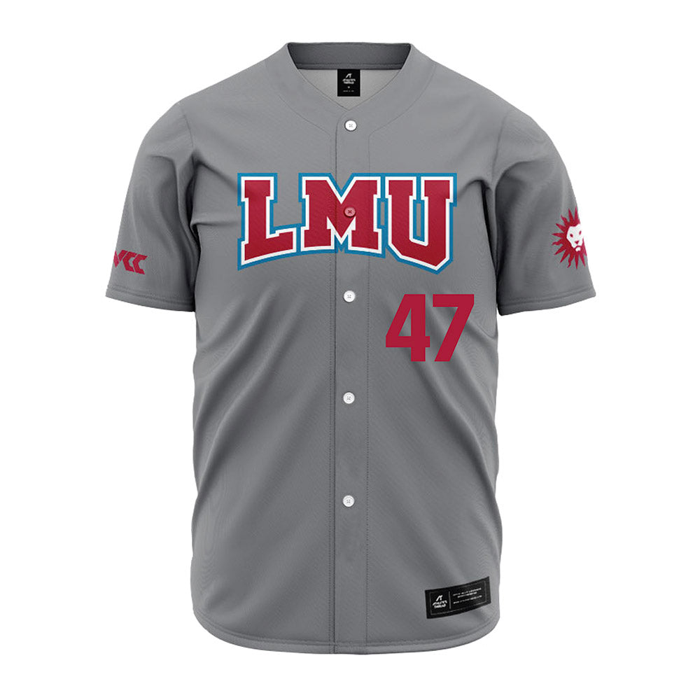 LMU - NCAA Baseball : Lucas Gabay - Grey Jersey-0