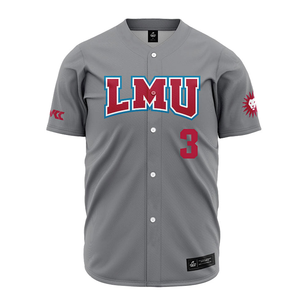 LMU - NCAA Baseball : Dylan Singh - Grey Jersey-0
