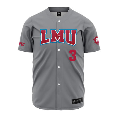 LMU - NCAA Baseball : Dylan Singh - Grey Jersey-0