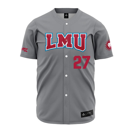 LMU - NCAA Baseball : Tanner Warady - Grey Jersey-0