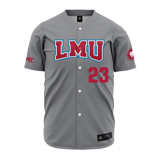 LMU - NCAA Baseball : Jonah Johnson - Grey Jersey-0