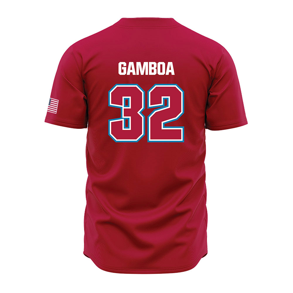 LMU - NCAA Baseball : Alex Gamboa - Red Jersey-1
