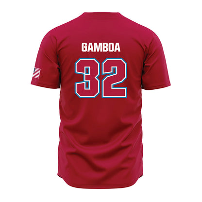LMU - NCAA Baseball : Alex Gamboa - Red Jersey-1