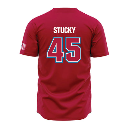 LMU - NCAA Baseball : Cole Stucky - Red Jersey-1