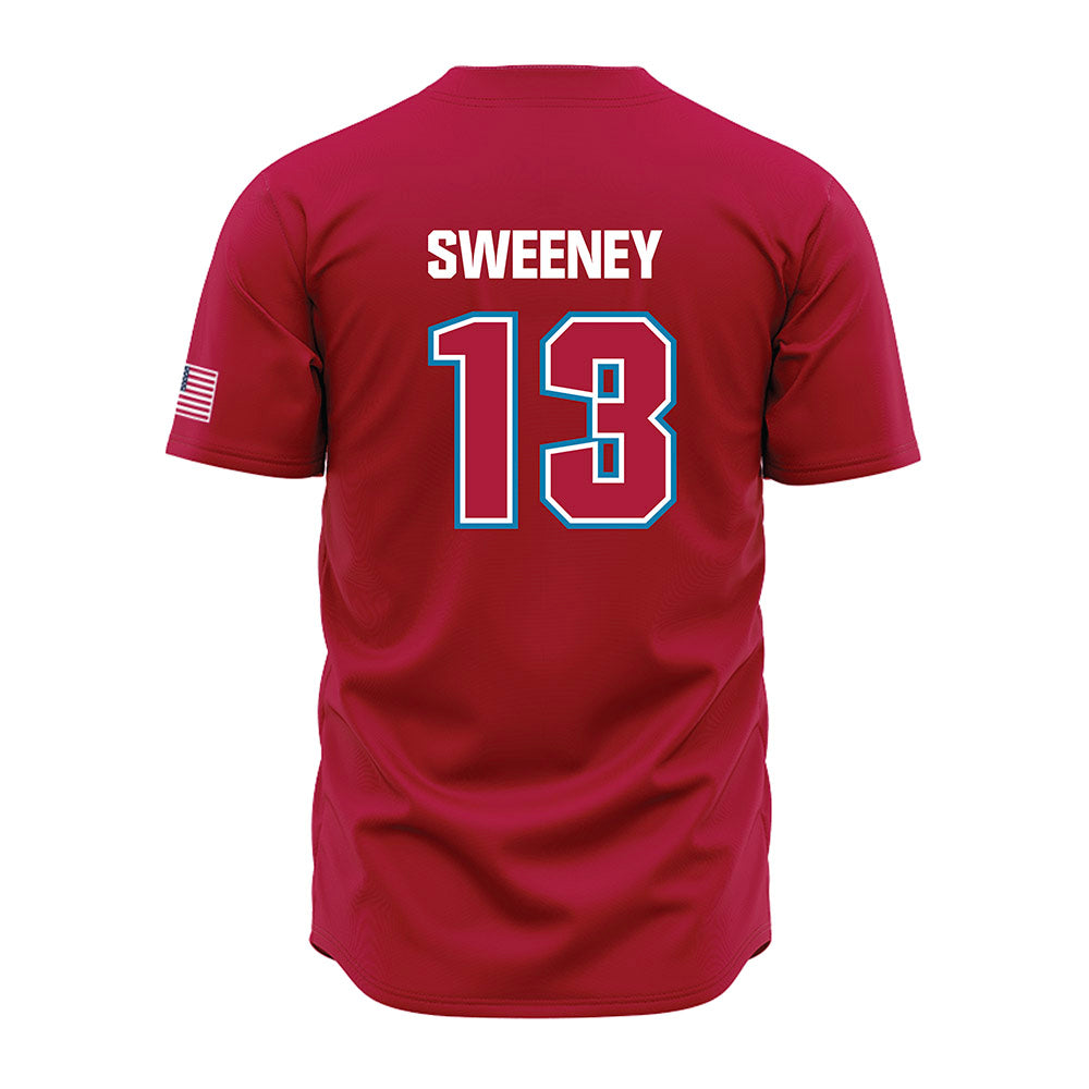 LMU - NCAA Baseball : Caleb Sweeney - Red Jersey-1