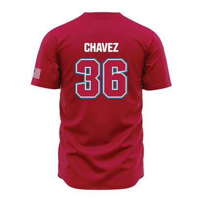 LMU - NCAA Baseball : Alex Chavez - Red Jersey-1