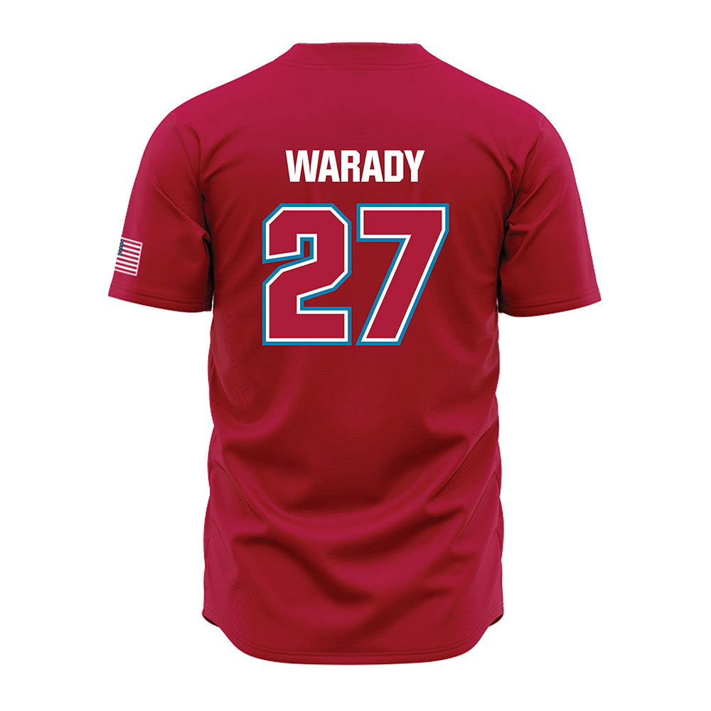 LMU - NCAA Baseball : Tanner Warady - Red Jersey-1