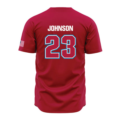LMU - NCAA Baseball : Jonah Johnson - Red Jersey-1