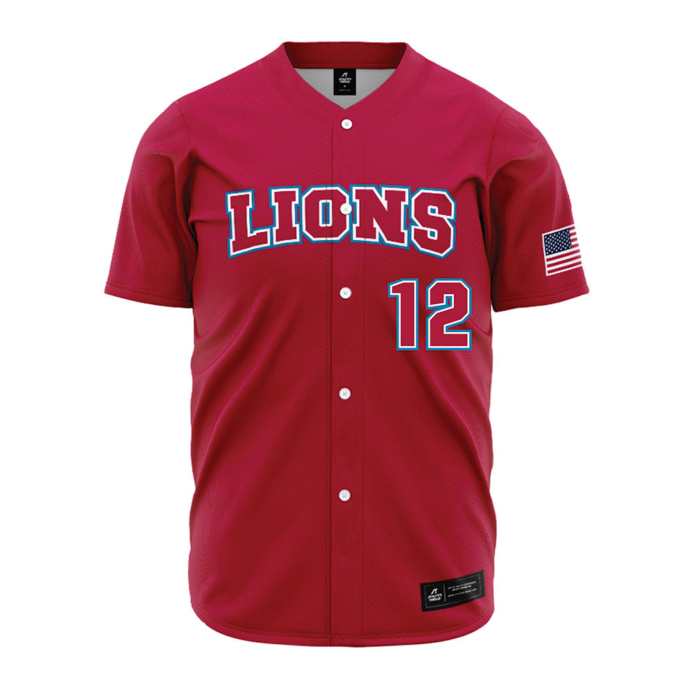 LMU - NCAA Baseball : Max Schneider - Red Jersey-0