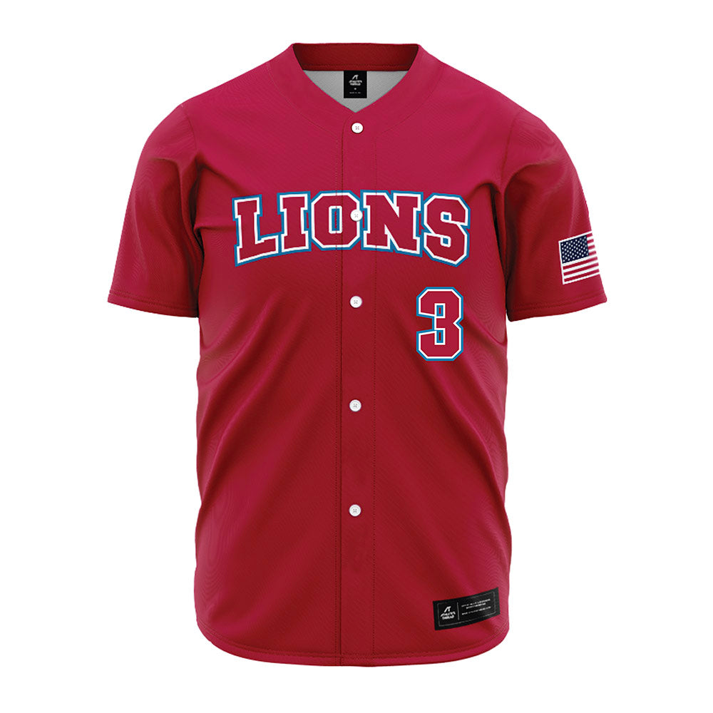 LMU - NCAA Baseball : Dylan Singh - Red Jersey-0